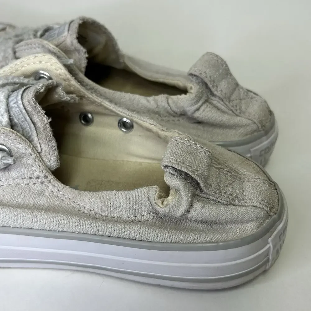 Converse All Star Shoreline Shoes Womens Size 7 Gray Slip On Canvas Low Top - Picture 8 of 15